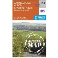 Explorer Active 144 Basingstoke, Alton & Whitchurch Map With Digital Version, Orange