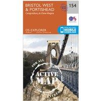 Explorer Active 154 Bristol West & Portishead Map With Digital Version, Orange