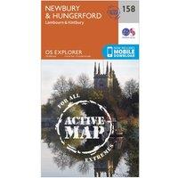 Explorer Active 158 Newbury & Hungerford Map With Digital Version, Orange