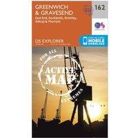 Explorer Active 162 Greenwich & Gravesend Map With Digital Version, Orange