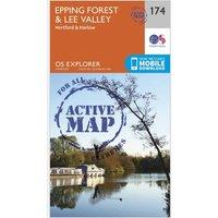 Explorer Active 174 Epping Forest & Lee Valley Map With Digital Version, Orange