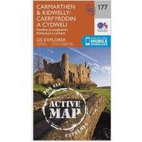 Explorer Active 177 Carmarthen & Kidwelly Map With Digital Version, Orange
