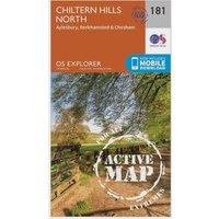 Explorer Active 181 Chiltern Hills North Map With Digital Version, Orange