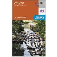 Explorer Active 180 Oxford, Witney & Woodstock Map With Digital Version, Orange