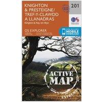 Explorer Active 201 Knighton & Presteigne Map With Digital Version, Orange