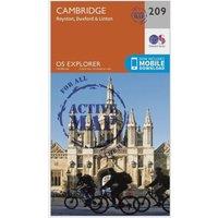Explorer Active 209 Cambridge, Royston, Duxford & Linton Map With Digital Version, Orange