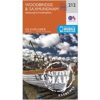Explorer Active 212 Woodbridge & Saxmundham Map With Digital Version, Orange
