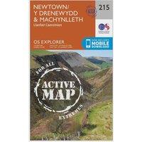 Explorer Active 215 Newton & Llanfair Caereinion Map With Digital Version, Orange