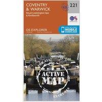 Explorer Active 221 Coventry & Warwick Map With Digital Version, Orange