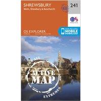 Explorer Active 241 Shrewsbury, Wem, Shawbury & Baschurch Map With Digital Version, Orange