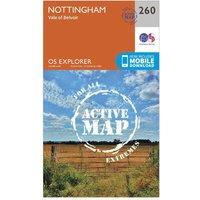 Explorer Active 260 Nottingham Map With Digital Version, Orange