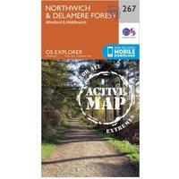Explorer Active 267 Northwich & Delamere Forest Map With Digital Version, Orange
