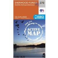 Explorer Active 270 Sherwood Forest Map With Digital Version, Orange