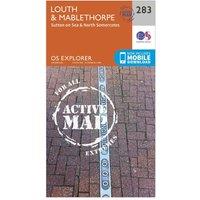 Explorer Active 283 Louth & Mablethorpe Map With Digital Version, Orange