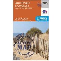 Explorer Active 285 Southport & Chorley Map With Digital Version, Orange