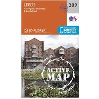 Explorer Active 289 Leeds Map With Digital Version, Orange