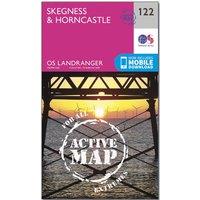 Landranger Active 122 Skegness & Horncastle Map With Digital Version, Pink