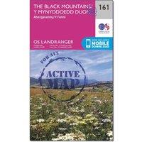 Landranger Active 161 The Black Mountains Map With Digital Version, Pink