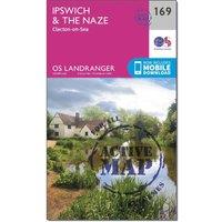 Landranger Active 169 Ipswich, The Naze & Clacton-on-Sea Map With Digital Version, Pink