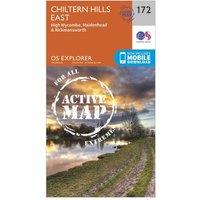 Explorer Active 172 Chiltern Hills East Map With Digital Version, Orange