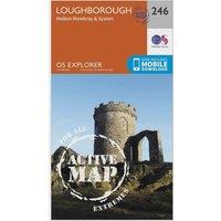 Explorer Active 246 Loughborough, Melton Mowbray & Syston Map With Digital Version, Orange