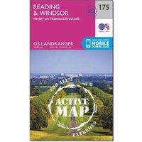 Landranger Active 175 Reading, Windsor, Henley-on-Thames & Bracknell Map With Digital Version, Pink