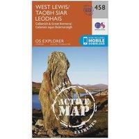 Explorer Active 458 West Lewis Map With Digital Version, Orange