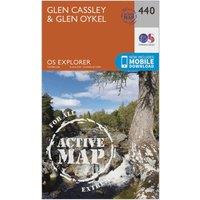 Explorer Active 440 Glen Cassley & Glen Oykel Map With Digital Version, Orange