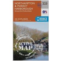 Explorer Active 223 Northampton & Market Harborough Map With Digital Version, Orange