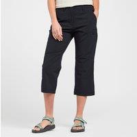 Women's Stretch Crop Trousers, Black