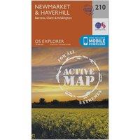 Explorer Active 210 Newmarket & Havehill Map With Digital Version, Orange