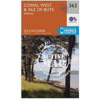Explorer Active 362 Cowal West & Isle of Bute Map With Digital Version, Orange