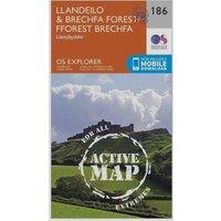 Explorer Active 186 Llandeilo & Brechfa Forest Map With Digital Version, Orange