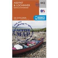 Explorer Active 442 Assynt & Lochinver Map with Digital Version, Orange