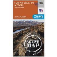 Explorer Active 389 Forfar, Brechin & Edzell Map With Digital Version, Orange