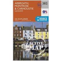 Explorer Active 382 Arbroath, Montrose & Carnoustie Map With Digital Version, Orange