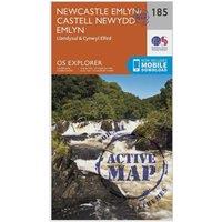 Explorer Active 185 Newcastle Emlyn, Llandysul & Cynwyl Elfed Map With Digital Version, Orange