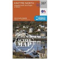Explorer Active 357 Kintyre North Map With Digital Version, Orange