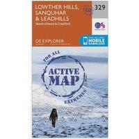 Explorer Active 329 Lowther Hills, Sanquhar & Leadhills Map With Digital Version, Orange