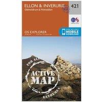Explorer Active 421 Ellon & Inverurie Map With Digital Version, Orange