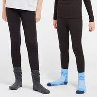 Kids' Thermal Baselayer Pants, Black