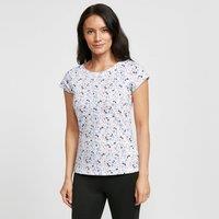 Women's Ditsy Print Short Sleeved Tee, White