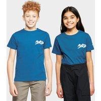 Kids' Small Side Mountain T-Shirt, Blue
