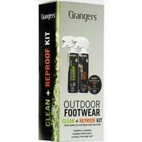Outdoor Footwear Clean + Reproof Kit, Black