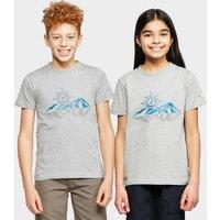 Kids' Mountain Compass T-Shirt, Grey