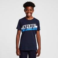 Kids' Bosley V T-Shirt Navy Explore, Blue