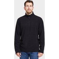 Mens Bracken Half Zip Fleece Black, Black