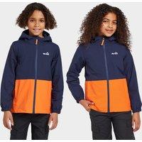 Kids' Colour Block Waterproof Jacket, Navy