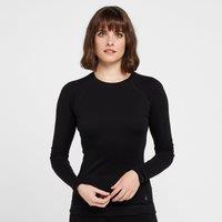 Women's Classic Crew Merino Long Sleeve Baselayer Top, Black