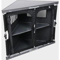 Folding Corner Cupboard, Black